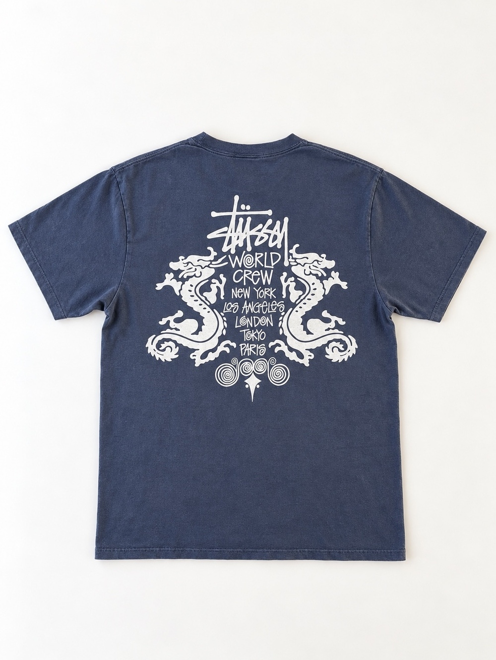 Stüssy World Crew Dragon Tee - Size Small - NWOT